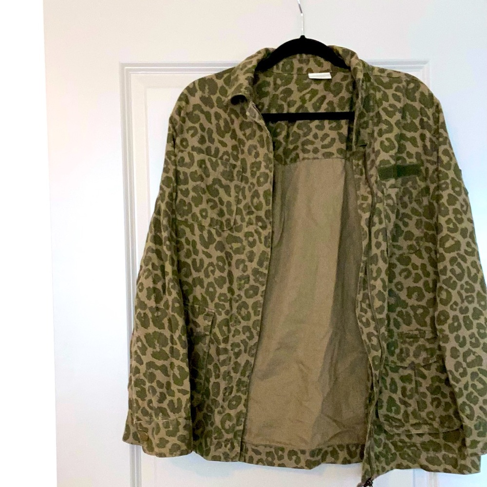 Camo/Leopard print Utility(Cargo) Jacket